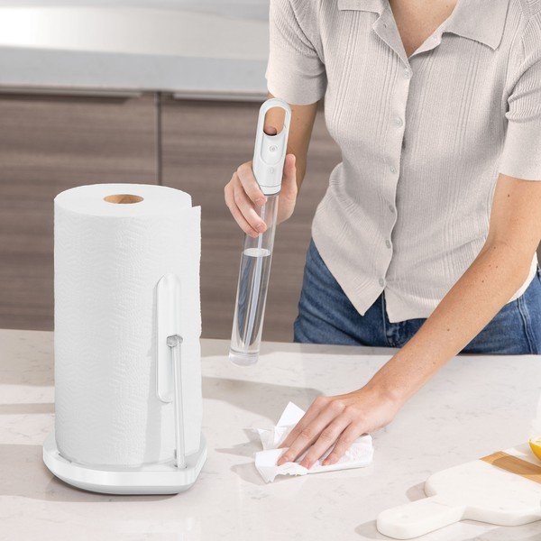 Balts tērauda papīra dvieļu turētājs – simplehuman-image-1