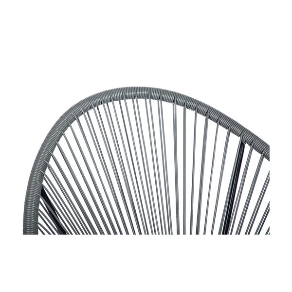 Pelēks dārza krēsls no mākslīgās rotangpalmas Bonami Selection Avocado-image-4