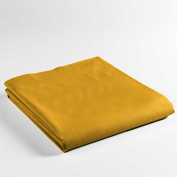 Dzeltens kokvilnas palags 240x300 cm Lina – douceur d'intérieur