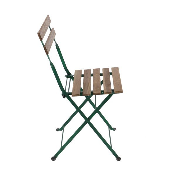 Zaļš/bēšs metāla dārza krēsls - Esschert Design-image-2