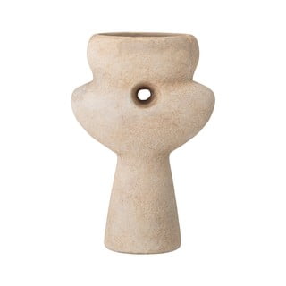 Bēša terakotas vāze Bloomingville Ngoie, augstums 17 cm