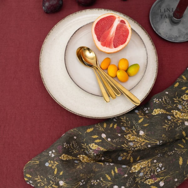 Lina galdauts 140x140 cm Marsala – Linen Tales-image-2