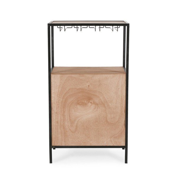 Dabīga toņa vīna skapis pudeļu skaits 12, 51x91x30 cm Isaac – Yes Everyday-image-4