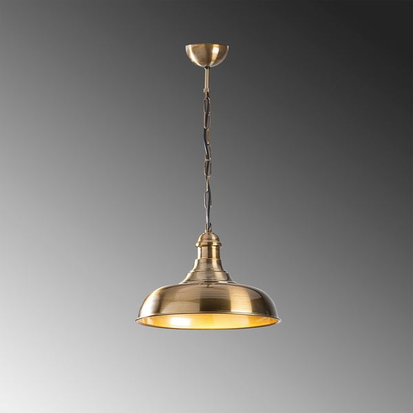 Zelta krāsas piekaramā lampa ar metāla abažūru ø 32 cm Rosea – Opviq lights-image-2