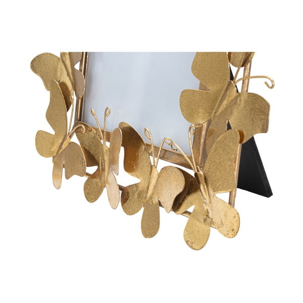 Zelta krāsas metāla stāvošs foto rāmis 28x30,5 cm Butterfly – Mauro Ferretti-image-3