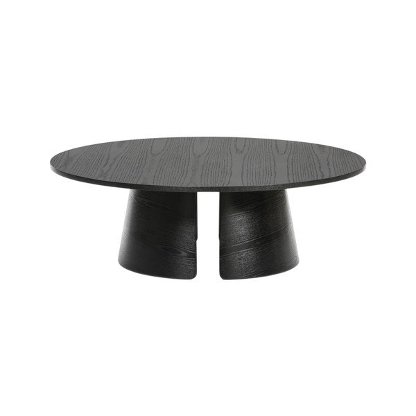 Melns žurnālgaldiņš Teulat Cep, ø 110 cm