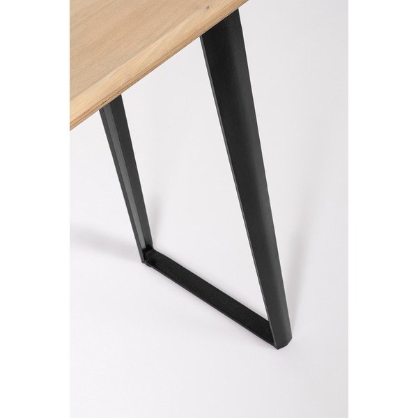 Melns/gaiša dabīga toņa konsoles galds ar mango koka virsmu 40x130 cm Nashik – Bizzotto-image-3