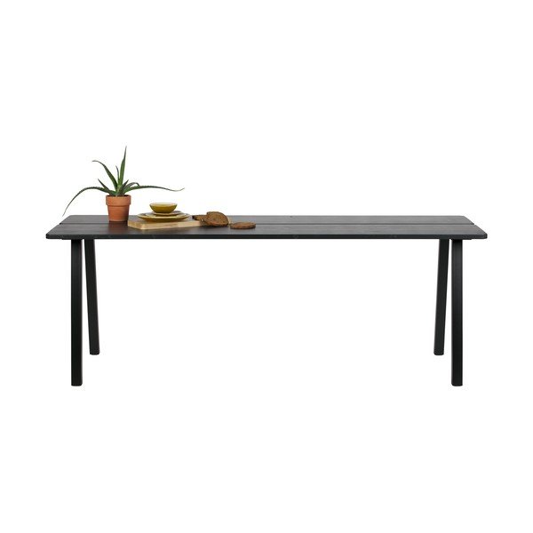 Melns ēdamgalds WOOOD Trionf, garums 210 cm-image-3