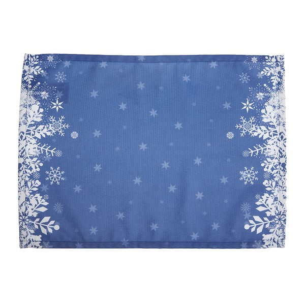 2 zilu paliktņu komplekts ar Ziemassvētku motīvu Mike & Co. NEW YORK Honey Snowflakes, 33 x 45 cm