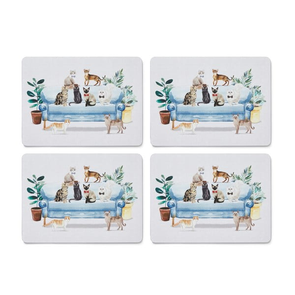 Korķa paliktņi (4 gab.) 21,5x29 cm Curious Cats – Cooksmart ®-image-2