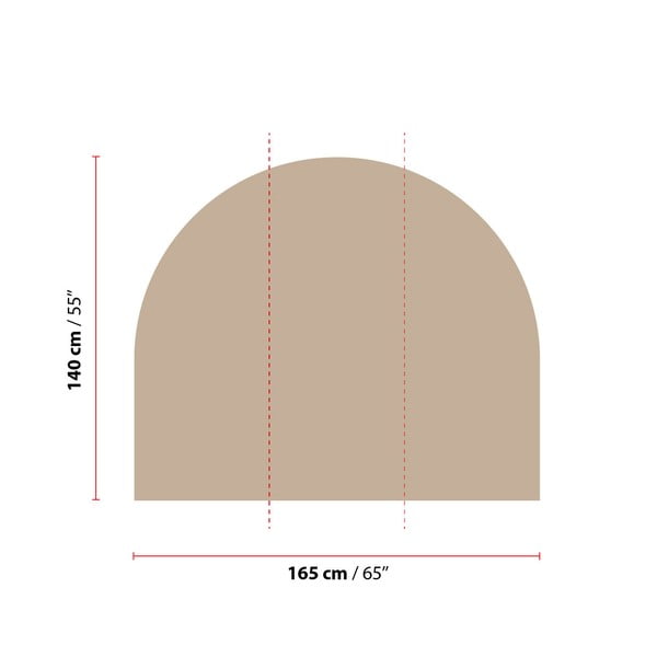 Sienas uzlīme 165x140 cm Taupe – Ambiance-image-1