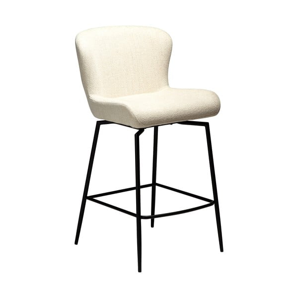 Krēmkrāsas polsterēts bāra krēsls (sēdekļa augstums 67,5 cm) Glam – DAN-FORM Denmark