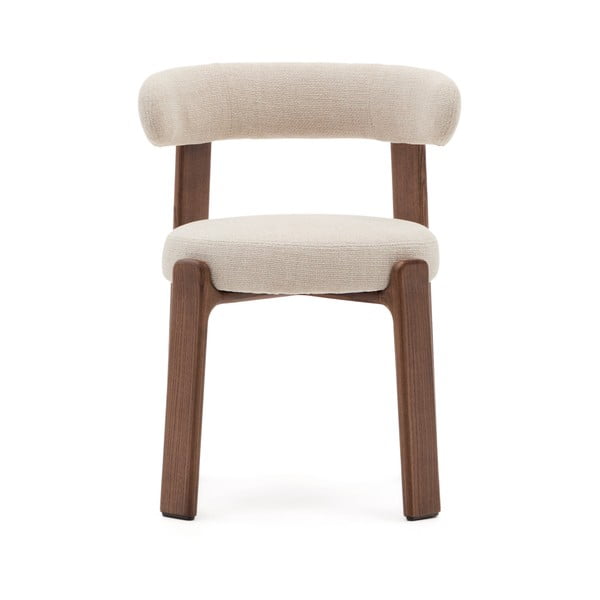 Brūns/bēšs oša masīvkoka pusdienu krēsls Granite – Kave Home-image-3