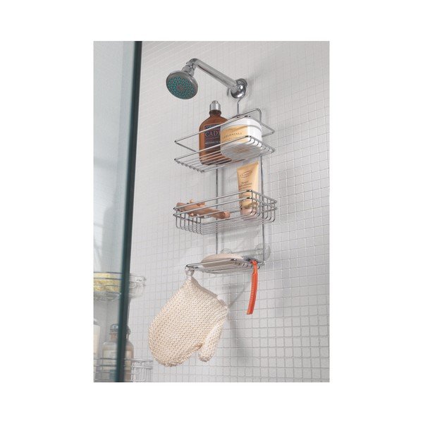 Piekaramais metāla statīvs vannas istabai Metaltex Caddy-image-2