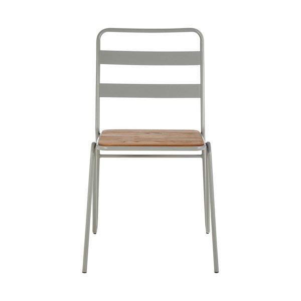 Pelēks/dabīga toņa gobas masīvkoka pusdienu krēsls District – Premier Housewares-image-2