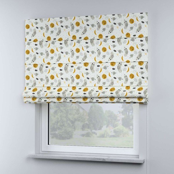 Dzeltenas/balts bērnu žalūzijas 170x160 cm Magic – Yellow Tipi-image-1