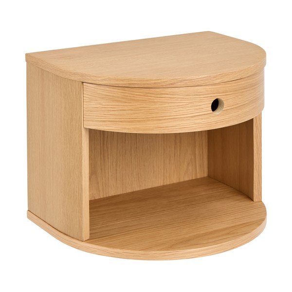 Gaiša dabīga toņa naktsskapītis ar ozolkoka imitāciju Paron – Actona-image-2