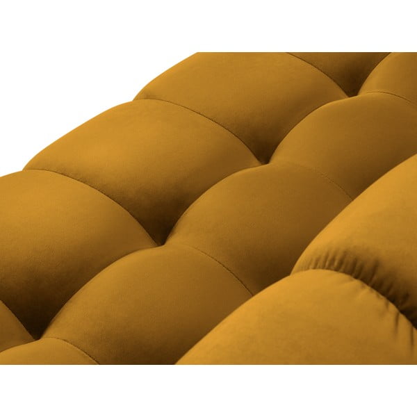 Dzeltens trīsvietīgs samta dīvāns Cosmopolitan Design Bali-image-1