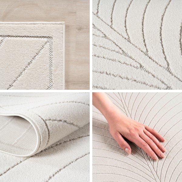 Krēmkrāsas apaļš iekštelpu un āra paklājs ø 80 cm Nova 1204 – Ayyildiz Carpets-image-2