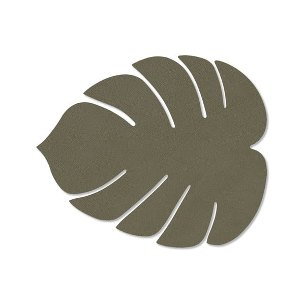 Galda paliktnis no ekoloģiskās ādas 22x26 cm Monstera Leaf Nupo – LIND DNA