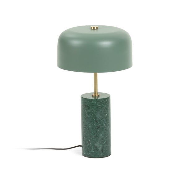 Zaļa galda lampa Kave Home Biscane
