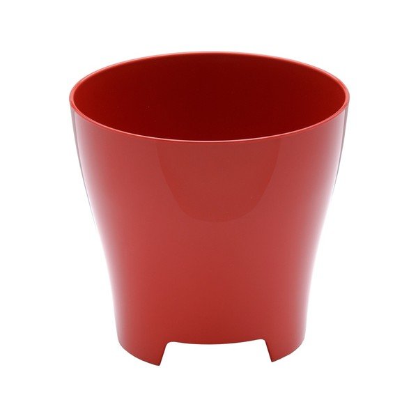 Sarkans puķu pods Plastia Luna, ø 11,3 cm