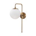 Balta/misiņa krāsas sienas lampa Viran – Opviq lights