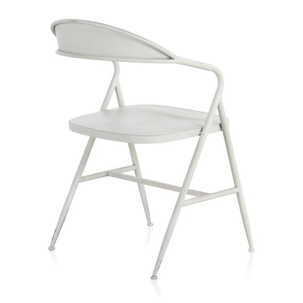 Balts metāla krēsls Geese Industrial Style Puro-image-4