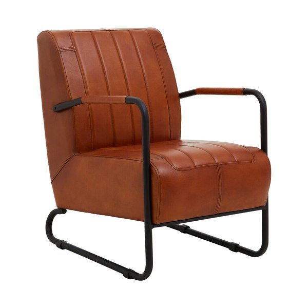 Brūns ādas atpūtas krēsls Buffalo – Premier Housewares