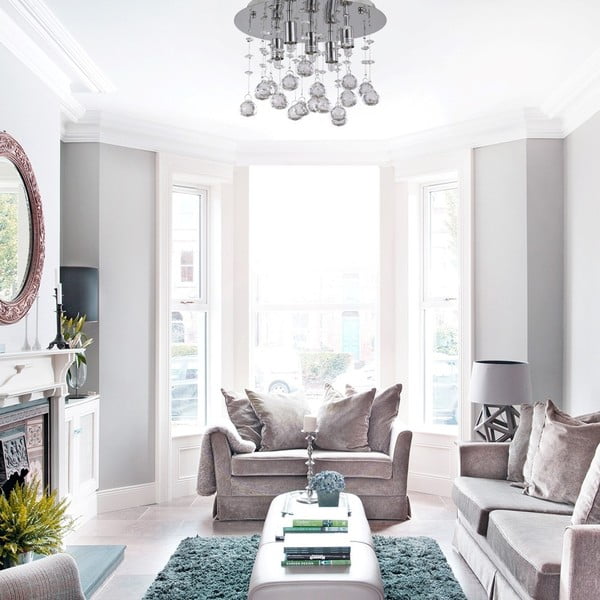 Griestu lampa Evergreen Lights Crido Drops Chrome, ⌀ 26 cm-image-1