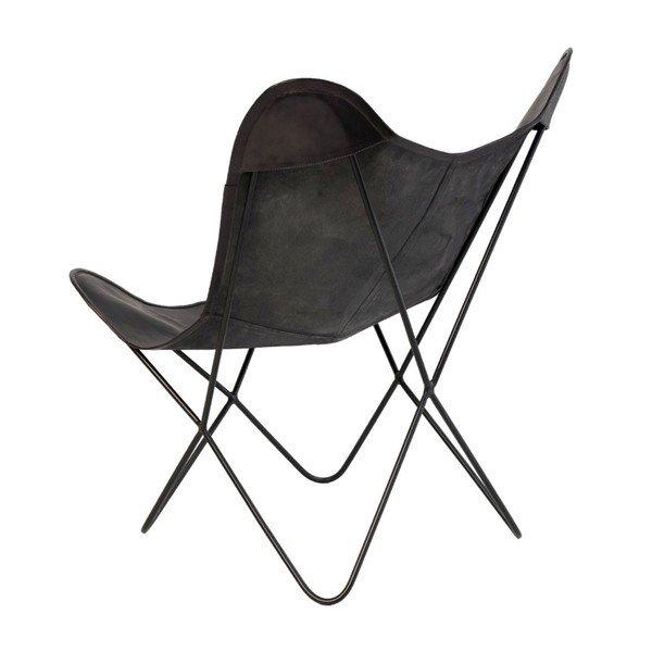 Melns ādas krēsls Sømcasa Farfalla-image-4