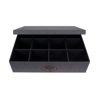 Melna uzglabāšanas kaste ar nodalījumiem Bigso Box of Sweden Jakob