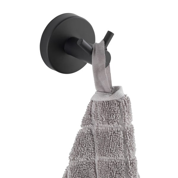 Matēti melns nerūsējošā tērauda sienas āķis Bosio – Wenko-image-3