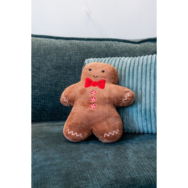 Samta dekoratīvais spilvens ar Ziemassvētku motīvu 28x37 cm Gingerbread – Catherine Lansfield-image-1