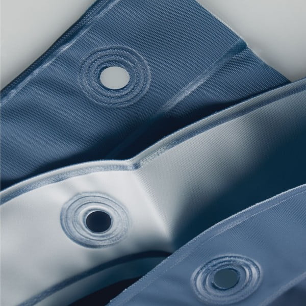 Zils dušas aizkars iDesign PEVA, 183 x 183 cm-image-3