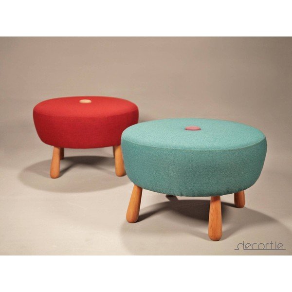 Dodue Pouf taburete, violeta/turkīza krāsā-image-1