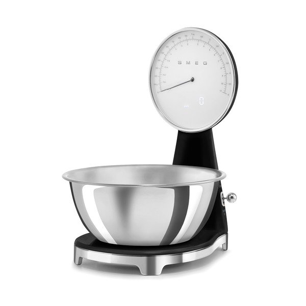 Melna plastmasa digitālie virtuves svari – SMEG-image-2