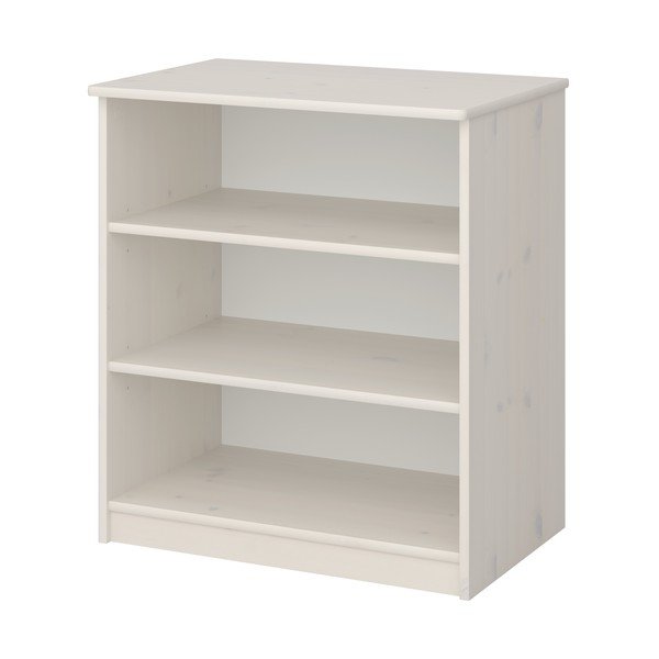 Balts bērnu grāmatu plaukts no priedes koka 64x72 cm Memphis – Tvilum-image-2