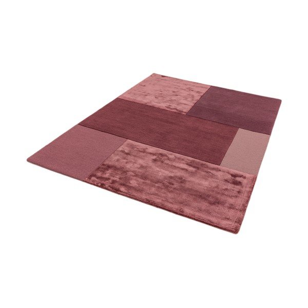 Tumši rozā paklājs Asiatic Carpets Tate Tonal Textures, 120 x 170 cm-image-2