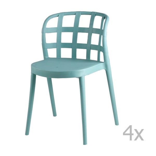 4 ēdamistabas krēslu komplekts no piparmētrām sømcasa Gina