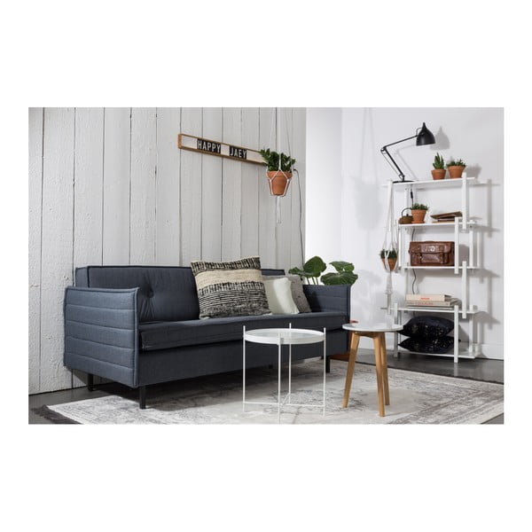 Tumši zils spilvens ar Zuiver Sarona Vintage pildījumu, 45 x 45 cm-image-3