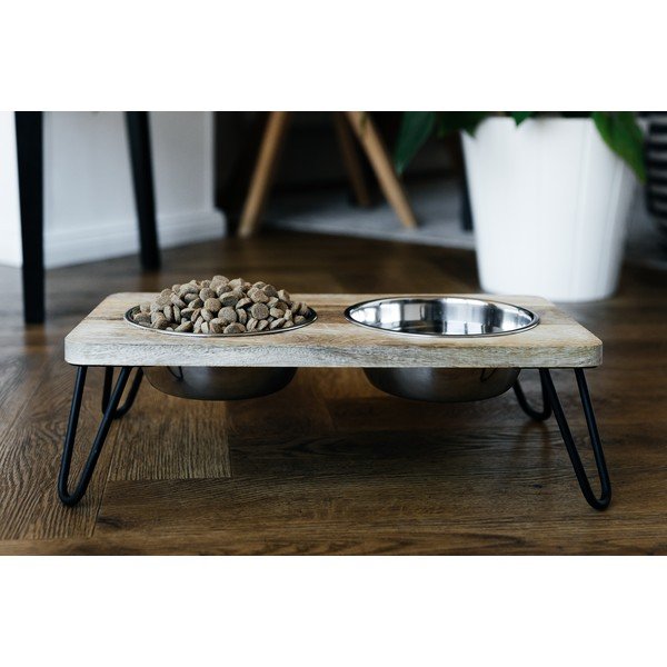 Koka bļodiņu komplekts ar pamatni suņiem Dog Fantasy – Plaček Pet Products-image-3