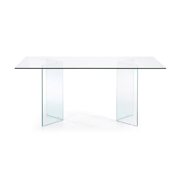 Ēdamgalds ar stikla galda virsmu 90x200 cm Burano – Kave Home-image-3