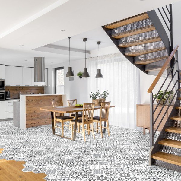 10 ūdensizturīgu grīdas uzlīmju komplekts Ambiance Féroé-image-1