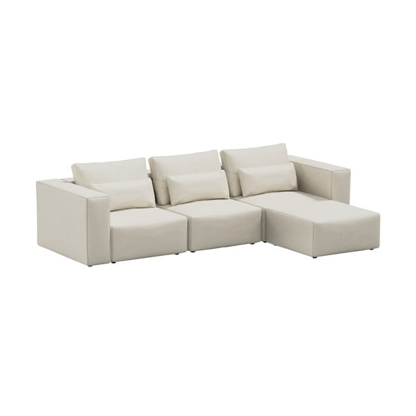 Krēmkrāsas stūra dīvāns (ar maināmu stūri) Riposo Ottimo – Sit Sit