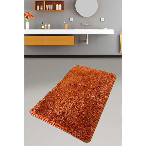 Oranžs vannas istabas paklājiņš 60x100 cm Colors Of – Foutastic-image-1