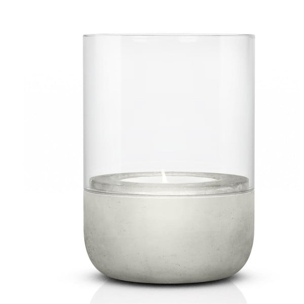 Stikla svečturis ar betona pamatni Blomus-image-1