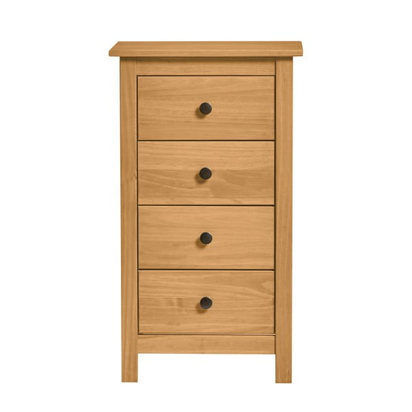 Kumode ar 4 atvilktnēm no dabīga priedes masīvkoka Marckeric Berna-image-4