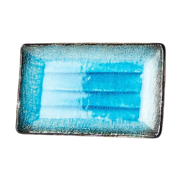 Zils keramikas šķīvis MIJ Sky, 21 x 13,5 cm