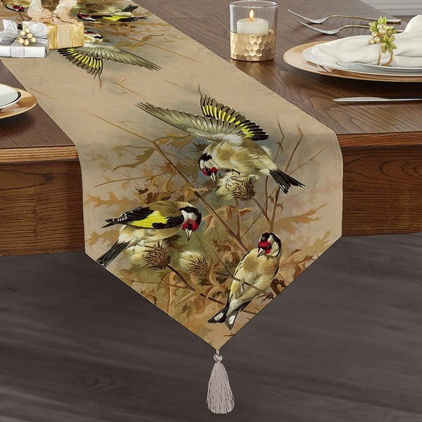 Galda celiņš 45x140 cm Yellow Bird – Mila Home-image-2